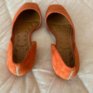 Sarto d'Orsay Flat in burnt orange